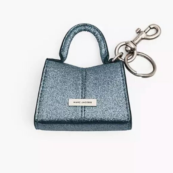NWT！Marc Jacobs The Nano St. Marc Top Handle Charm -Galactic Glitter - Picture 11 of 11